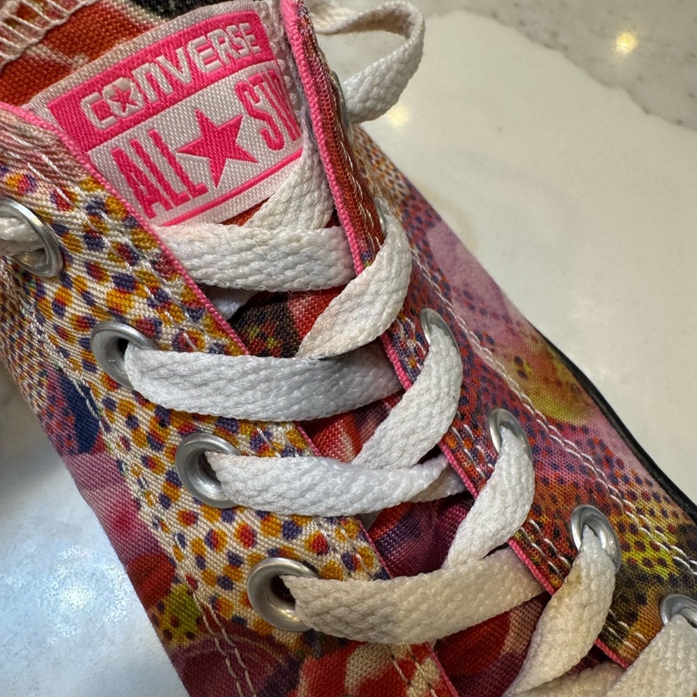 Converse Chuck Taylor “Digital Ox” Wmn’s Size 8 All-Star Floral Low-Top Sneakers - Picture 9 of 13